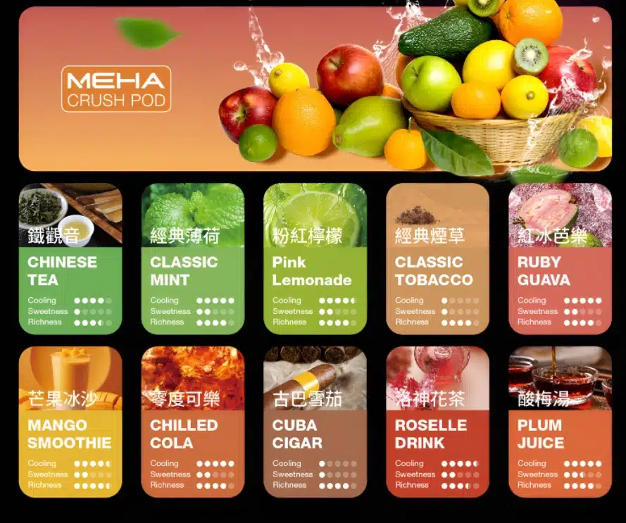 MEHA魅嗨五代煙彈| 3入裝 |16 種爆款口味|暢吸 900 口:圖片 2